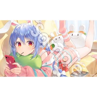 【新品未開封】兎田ぺこら ラバーマット プレイマット 憂姫はぐれ ホロライブ(キャラクターグッズ)