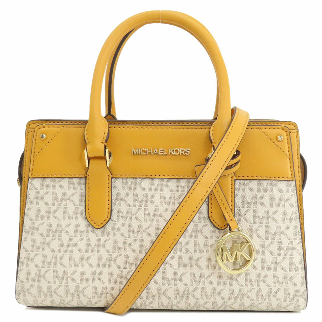 Michael Kors(マイケルコース)のMichael Kors MKシグネチャー 2WAY ハンドバッグ レザー コーテッドキャンバス レディース レディースのバッグ(ハンドバッグ)の商品写真