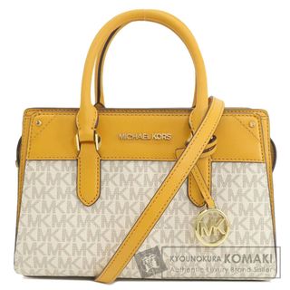 マイケルコース(Michael Kors)のMichael Kors MKシグネチャー 2WAY ハンドバッグ レザー コーテッドキャンバス レディース(ハンドバッグ)