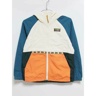 L.L.Bean - 【春物 新入荷!】新品 未使用品‡エルエル.ビーン/ L.L.Bean‡124cm-132cm キッズ・マウンテンクラシックフルジップジャケット/ナイロンジャンパー/ナイロンブルゾン/ウィンドブレーカー ベージュ×ブルー 子供服 キッズ kids 男の子 女の子 春秋 otr 513042