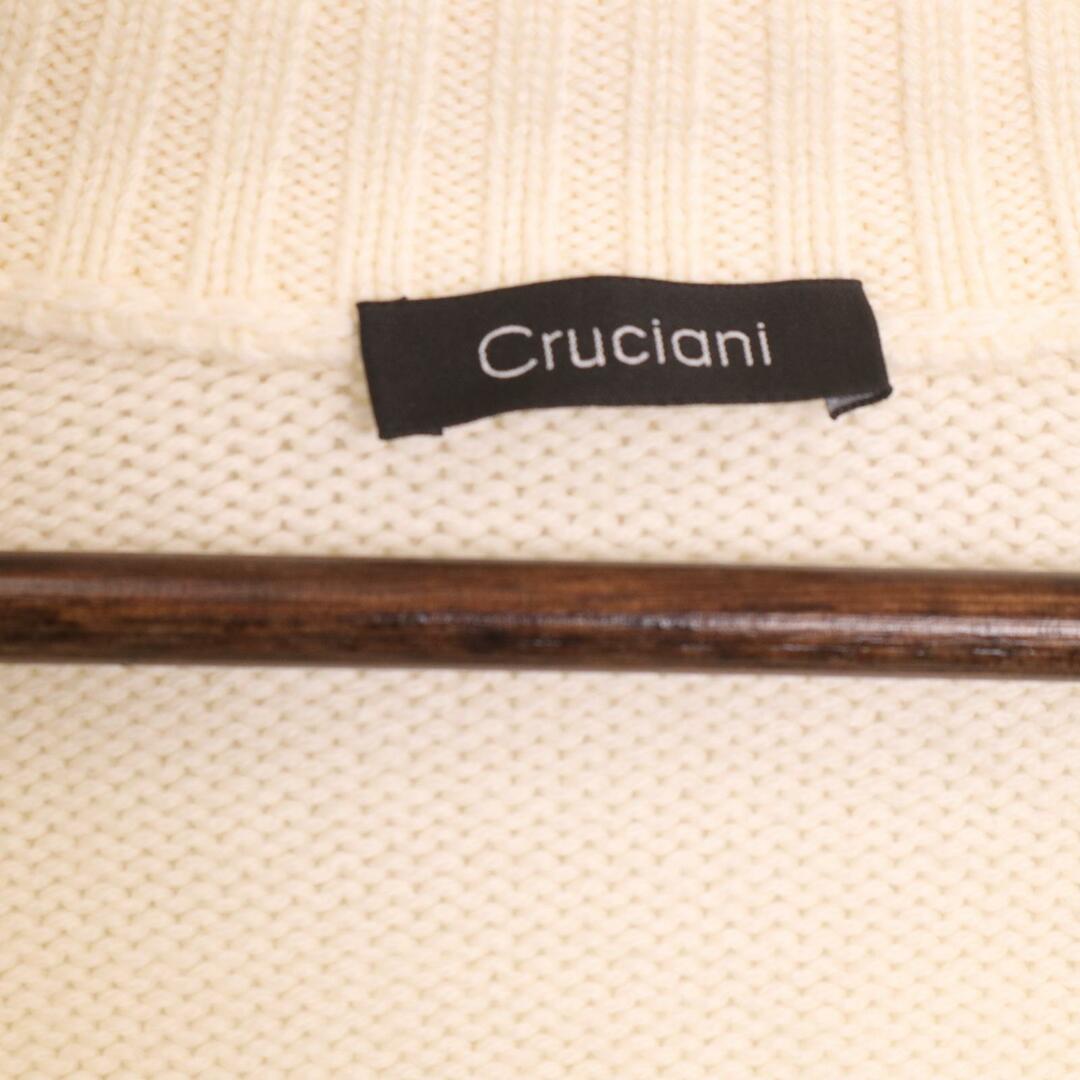 Cruciani(クルチアーニ)のクルチアーニ ｵﾌﾎﾜｲﾄ ｼﾞｯﾌﾟｱｯﾌﾟﾆｯﾄ 48 メンズのトップス(その他)の商品写真