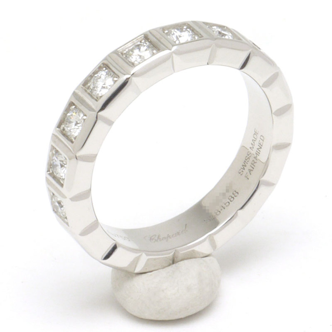 Chopard(ショパール)のショパール アイスキューブリング #8 約8号 K18WG・ダイヤ 指輪 美品 レディースのアクセサリー(リング(指輪))の商品写真