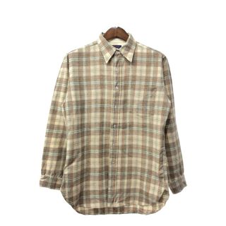 ペンドルトン(PENDLETON)の70年代 USA製 PENDLETON ペンドルトン ウールシャツ アメカジ ヴィンテージ ベージュ (メンズ M) 中古 古着 Q1193(シャツ)