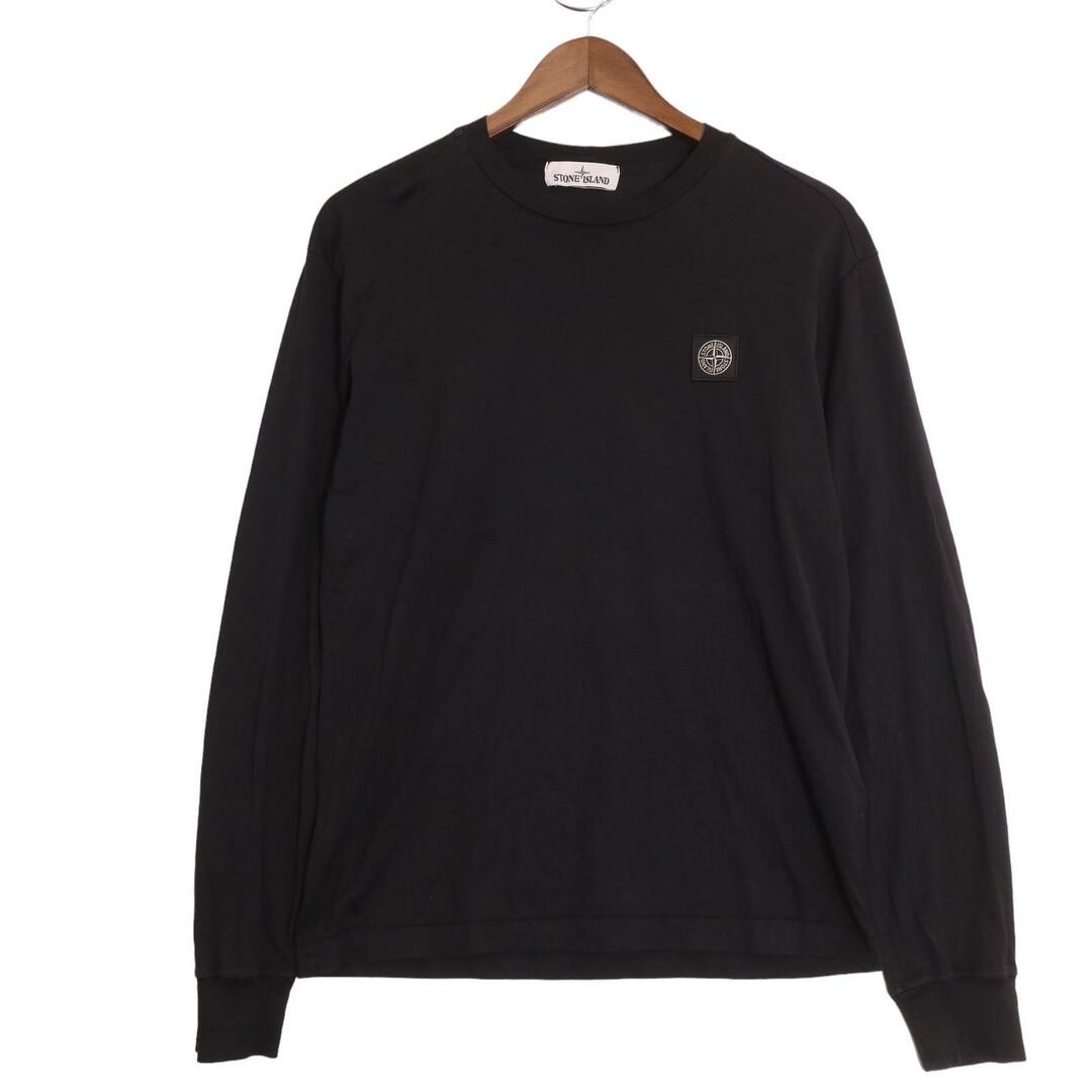 STONE ISLAND(ストーンアイランド)のストーンアイランド 21SS ブラック ロゴ 長袖Tシャツ 741522713 S メンズのトップス(その他)の商品写真