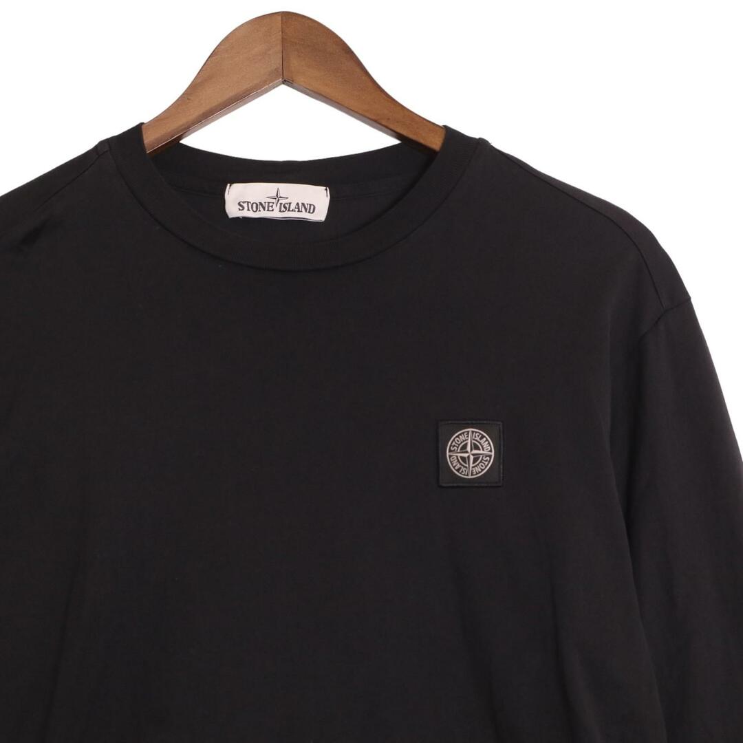 STONE ISLAND(ストーンアイランド)のストーンアイランド 21SS ブラック ロゴ 長袖Tシャツ 741522713 S メンズのトップス(その他)の商品写真