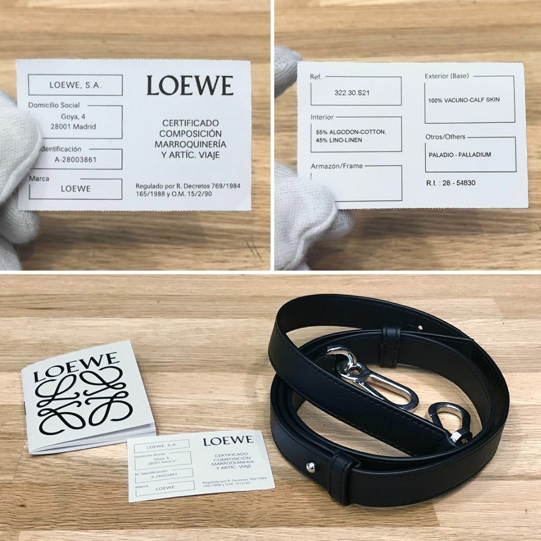 LOEWE(ロエベ)の新品同様 ロエベ 現行 パズルバッグ スモール クラシックカーフスキン ブラック レディースのバッグ(ショルダーバッグ)の商品写真