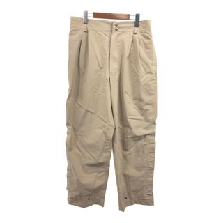 ZERO RESTRICTION 2タック GORE-TEX ゴアテックス パンツ アウトドア 防水 サイドジッパー ベージュ (メンズ M) 中古 古着 Q1223(その他)