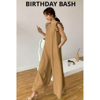 BIRTHDAY BASH - 【早い者勝ち】 バースデーバッシュ ショルダーフリルロンパース