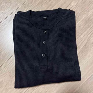 ユニクロ(UNIQLO)のユニクロ ワッフルヘンリーネックT（長袖）(Tシャツ/カットソー(七分/長袖))