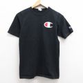 古着 レディース 半袖 Tシャツ チャンピオン champion ワンポイントロゴ クルーネック 黒 ブラック 21apr23 中古