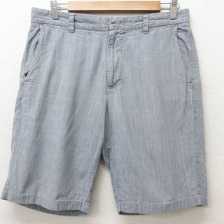 ジェイクルー(J.Crew)のW33★古着 ジェイクルー J.CREW ショート パンツ ショーツ メンズ コットン グレー 21jul13 中古 ボトムス 短パン ショーパン ハーフ(ワークパンツ/カーゴパンツ)