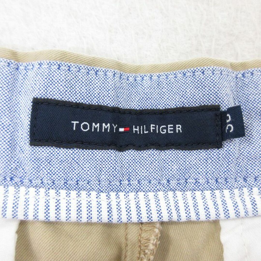 TOMMY HILFIGER(トミーヒルフィガー)のW31★古着 トミーヒルフィガー TOMMY HILFIGER ブランド ショート チノ パンツ ショーツ チノパン ワンポイントロゴ コットン ベージュ カーキ 21jul15 中古 メンズ ボトムス 短パン ショーパン メンズのパンツ(ワークパンツ/カーゴパンツ)の商品写真