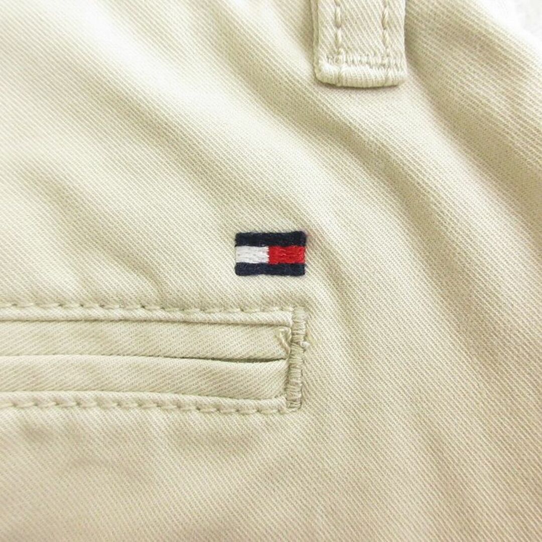 TOMMY HILFIGER(トミーヒルフィガー)のW30★古着 トミーヒルフィガー TOMMY HILFIGER ショート ブランド チノ パンツ チノパン ショーツ メンズ コットン ベージュ カーキ 21jul19 中古 ボトムス 短パン ショーパン メンズのパンツ(ワークパンツ/カーゴパンツ)の商品写真