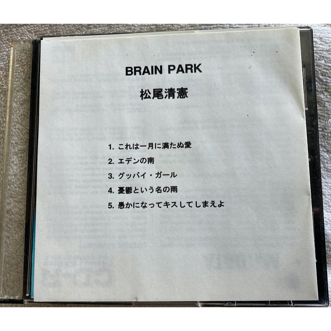 激レアCD-R!! 松尾清憲「BRAIN PARK」 エンタメ/ホビーのCD(ポップス/ロック(邦楽))の商品写真