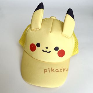 ポケモン(ポケモン)の【48〜50㎝】モンポケ　なりきりキャップ　ピカチュウ(帽子)