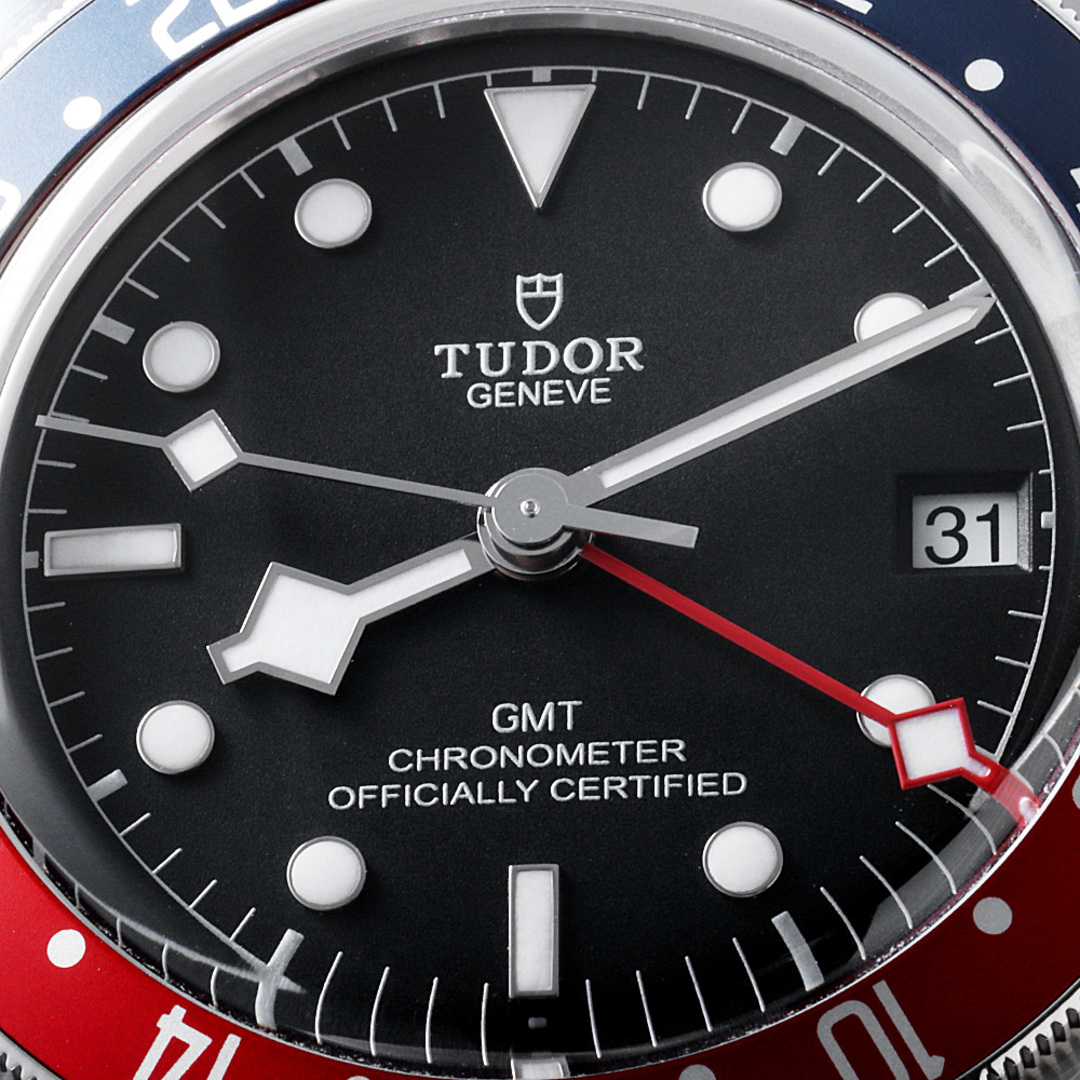 Tudor(チュードル)のチューダー ヘリテージ ブラックベイ GMT 79830RB メンズ 中古 腕時計 メンズの時計(腕時計(アナログ))の商品写真