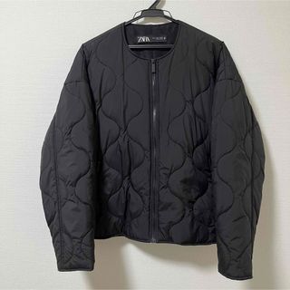 ザラ(ZARA)のZARA ノーカラー　キルティングジャケット　ブルゾン　アウター　中綿(ブルゾン)