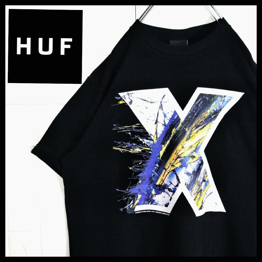 HUF(ハフ)の《HUF× XGAMES》コラボTシャツ  ボックスロゴ  新品 メンズのトップス(Tシャツ/カットソー(半袖/袖なし))の商品写真