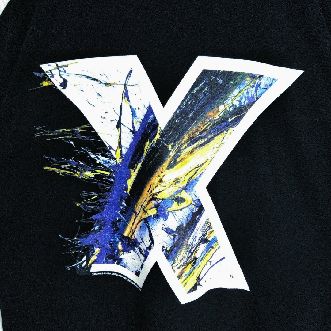 HUF(ハフ)の《HUF× XGAMES》コラボTシャツ  ボックスロゴ  新品 メンズのトップス(Tシャツ/カットソー(半袖/袖なし))の商品写真