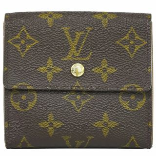 ルイヴィトン(LOUIS VUITTON)の本物 ルイヴィトン LOUIS VUITTON LV ポルトフォイユ エリーズ モノグラム 折財布 コンパクトウォレット ブラウン M61654 ビトン 財布 ウォレット 中古(財布)