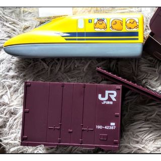 ジェイアール(JR)の駅弁当箱2個①ドクターイエロー ぐでたま②JR貨物コンテナ弁当(鉄道)