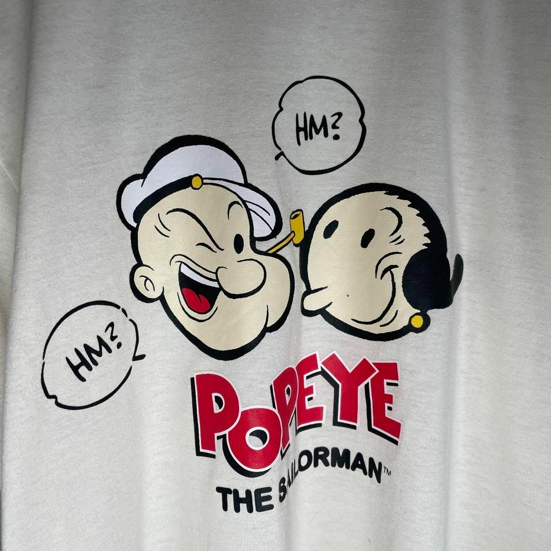 VINTAGE(ヴィンテージ)の[古着]POPEYE　半袖　Tシャツ　ポパイ　オリーブオイル　アメコミ　白 メンズのトップス(Tシャツ/カットソー(半袖/袖なし))の商品写真