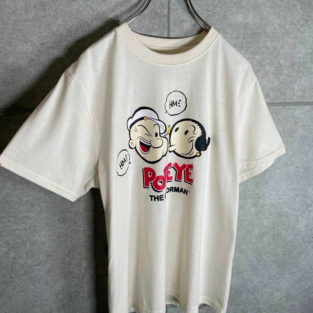 VINTAGE(ヴィンテージ)の[古着]POPEYE　半袖　Tシャツ　ポパイ　オリーブオイル　アメコミ　白 メンズのトップス(Tシャツ/カットソー(半袖/袖なし))の商品写真
