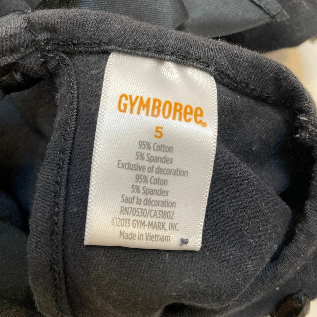 GYMBOREE(ジンボリー)の【110サイズ】ジンボリー黒×白長袖ドレスワンピース キッズ/ベビー/マタニティのキッズ服女の子用(90cm~)(ワンピース)の商品写真