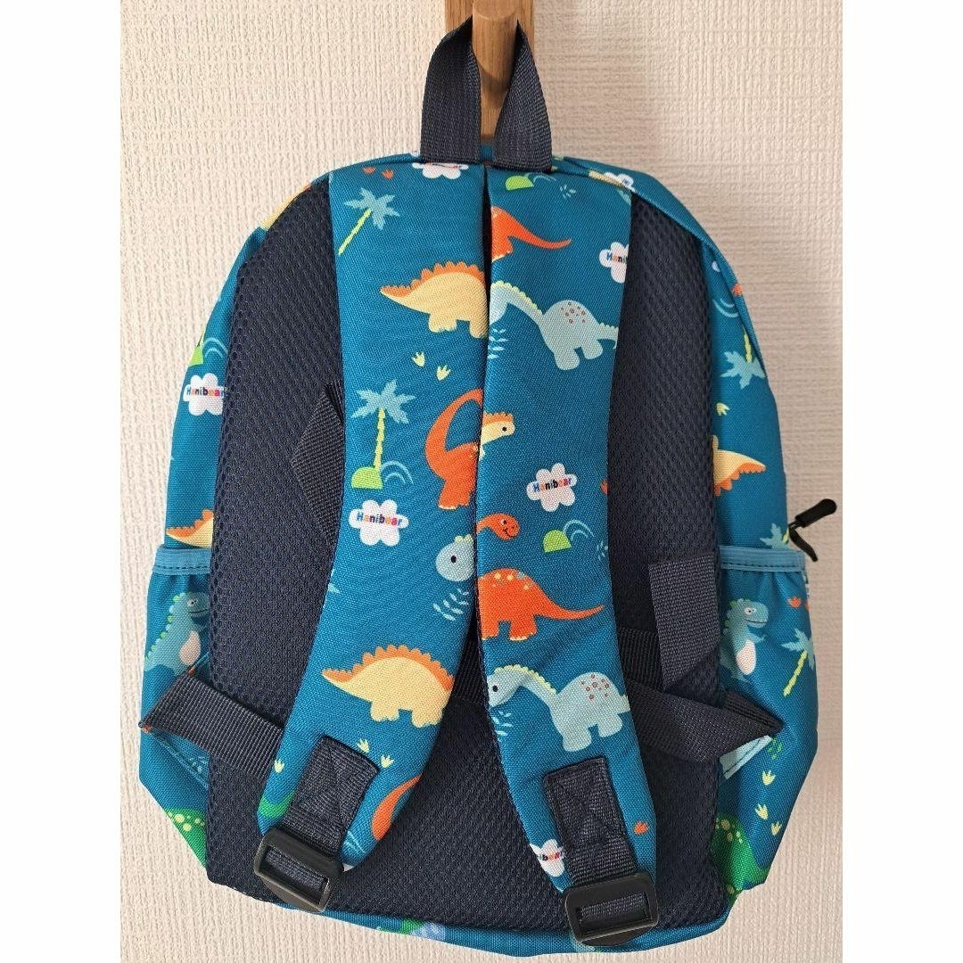 新品 グリーン リュック キッズ 恐竜  保育園 幼稚園 通園バッグ 軽量 遠足 キッズ/ベビー/マタニティのこども用バッグ(リュックサック)の商品写真