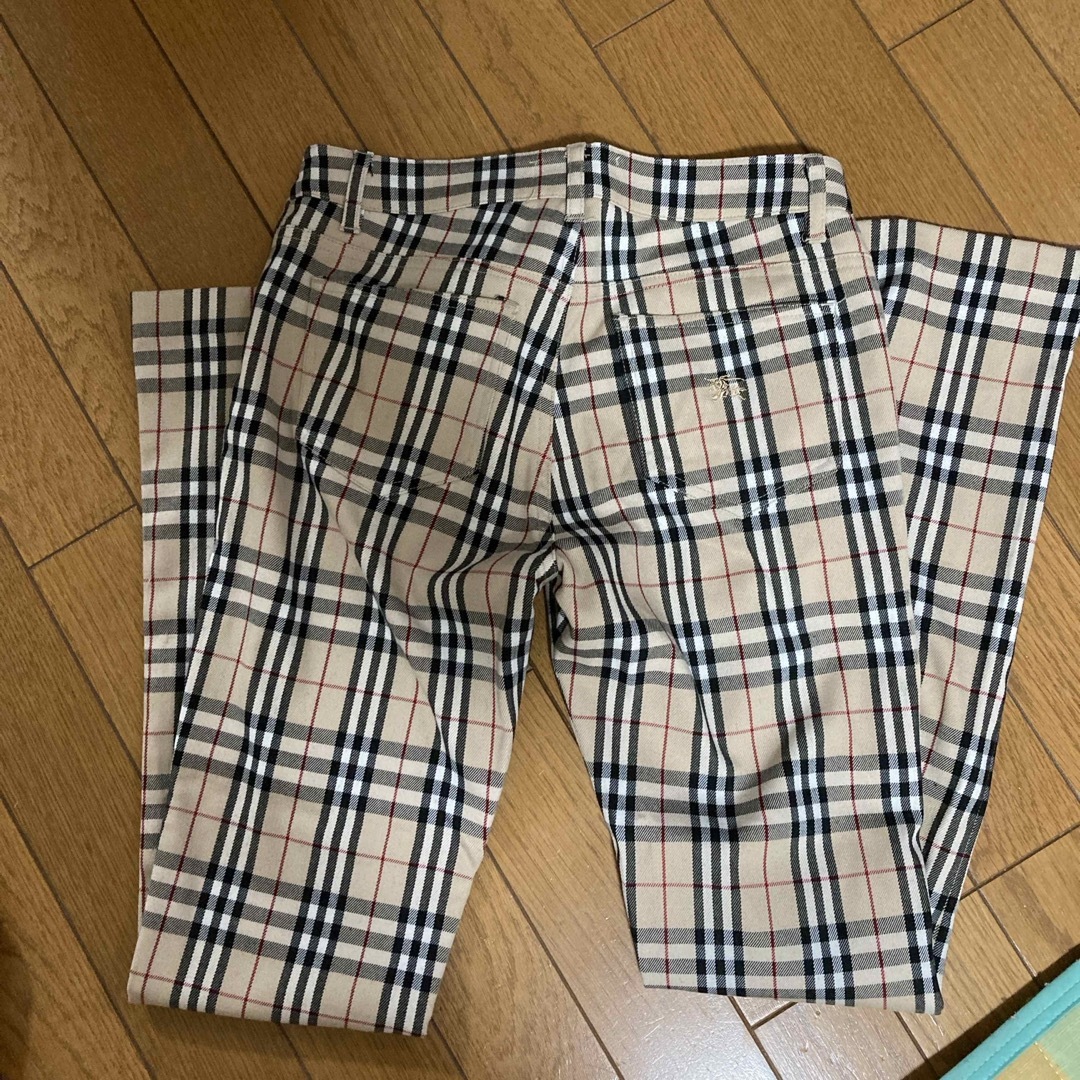 BURBERRY(バーバリー)のBURBERRY  ベージュチェック柄ボトムス Sサイズ レディースのパンツ(カジュアルパンツ)の商品写真