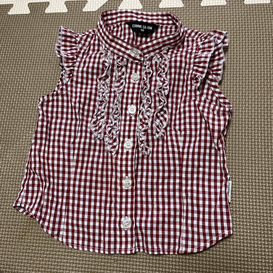 COMME CA ISM(コムサイズム)のコムサ シャツ 90 キッズ/ベビー/マタニティのキッズ服女の子用(90cm~)(ブラウス)の商品写真