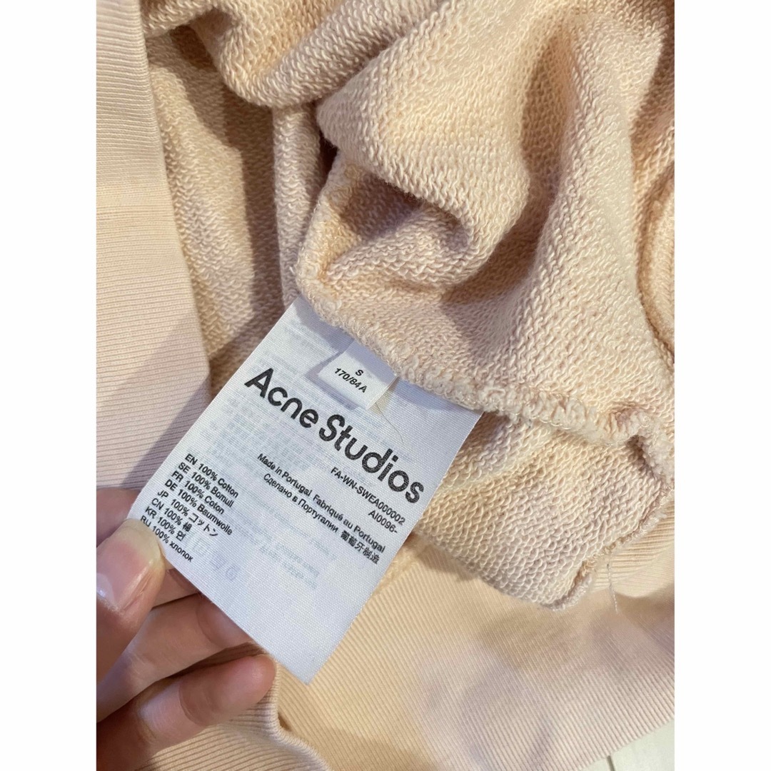 Acne Studios(アクネストゥディオズ)のacne studios  スウェット　ピンク メンズのトップス(スウェット)の商品写真