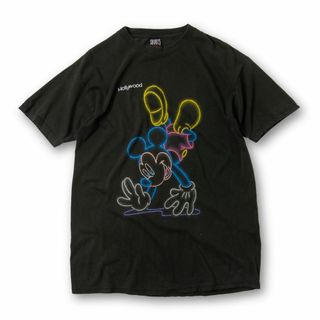 ディズニー(Disney)の1990年代 シェリーズベスト ネオン ミッキーマウス Tシャツ ハリウッド(Tシャツ/カットソー(半袖/袖なし))