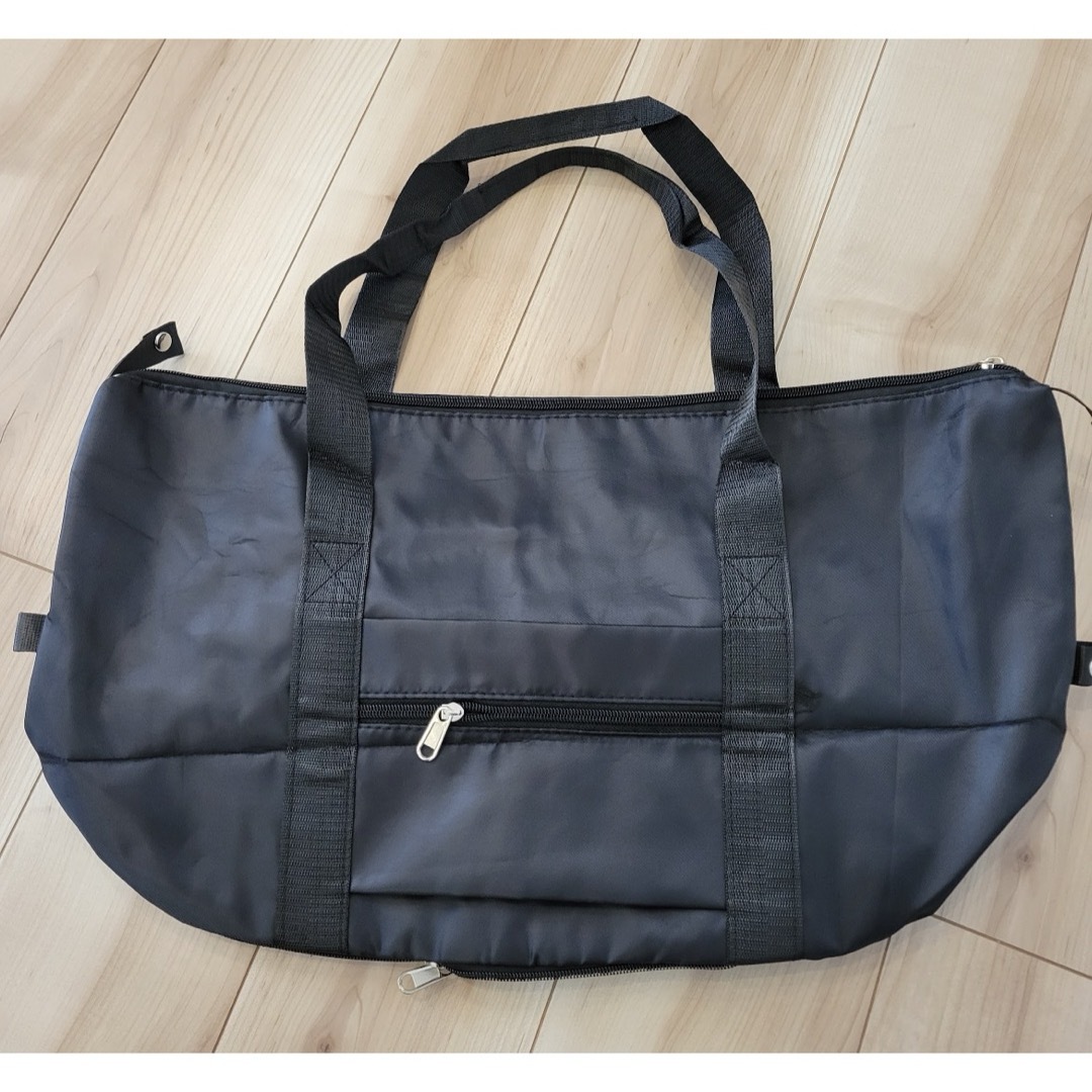 ボストンバッグ♡ブラック 韓国 多機能 2way 防水 旅行バッグ 黒 大容量 レディースのバッグ(ボストンバッグ)の商品写真