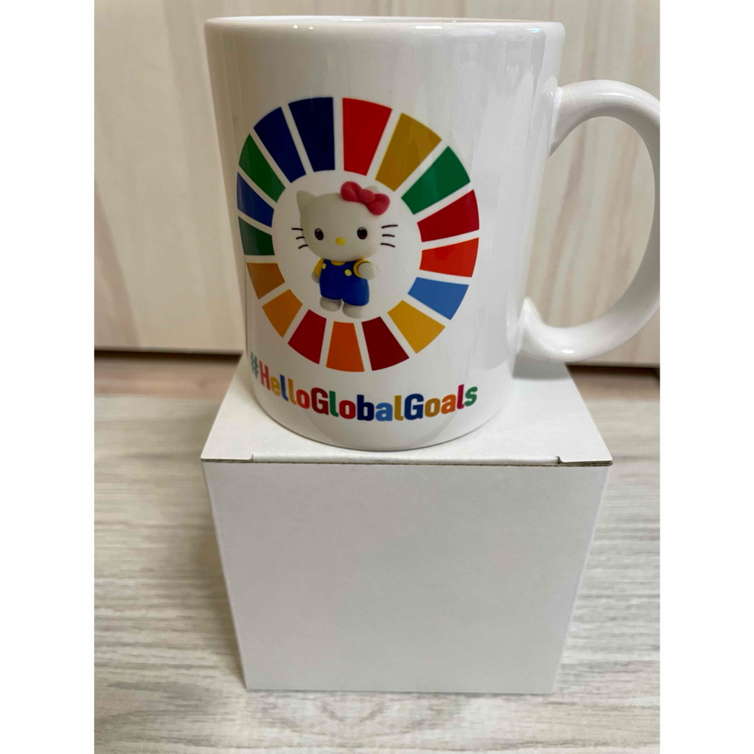 ハローキティ(ハローキティ)のハローキティ　マグカップ SDGs インテリア/住まい/日用品のキッチン/食器(グラス/カップ)の商品写真