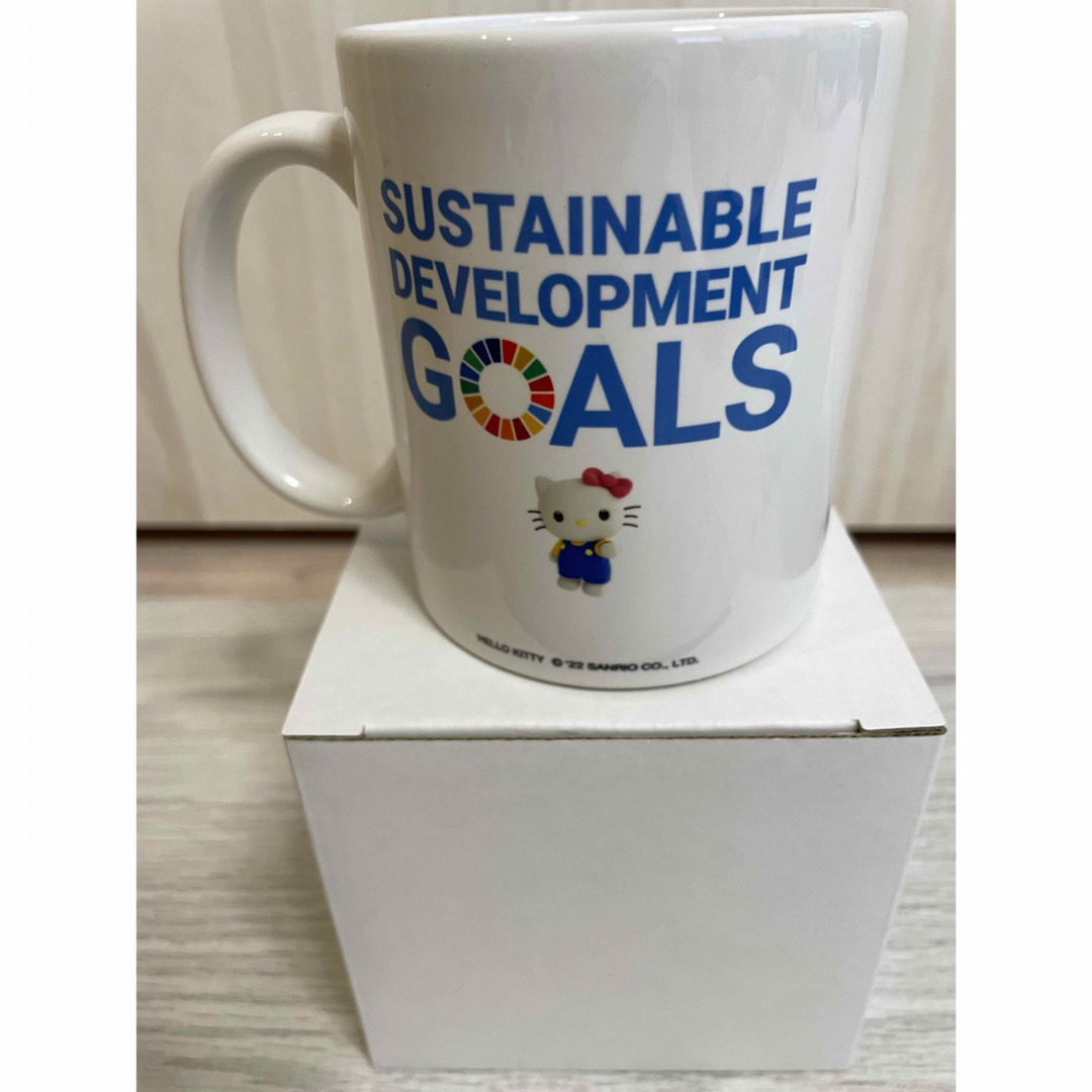 ハローキティ(ハローキティ)のハローキティ　マグカップ SDGs インテリア/住まい/日用品のキッチン/食器(グラス/カップ)の商品写真