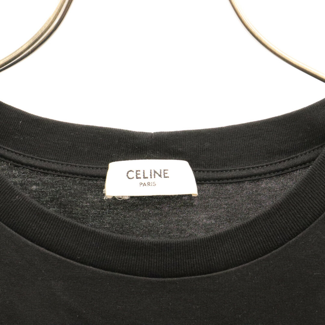 celine(セリーヌ)のCELINE セリーヌ 22AW BOY DOLLラインストーン ロゴプリント 半袖Tシャツ ブラック 2X59C671Q メンズのトップス(Tシャツ/カットソー(半袖/袖なし))の商品写真