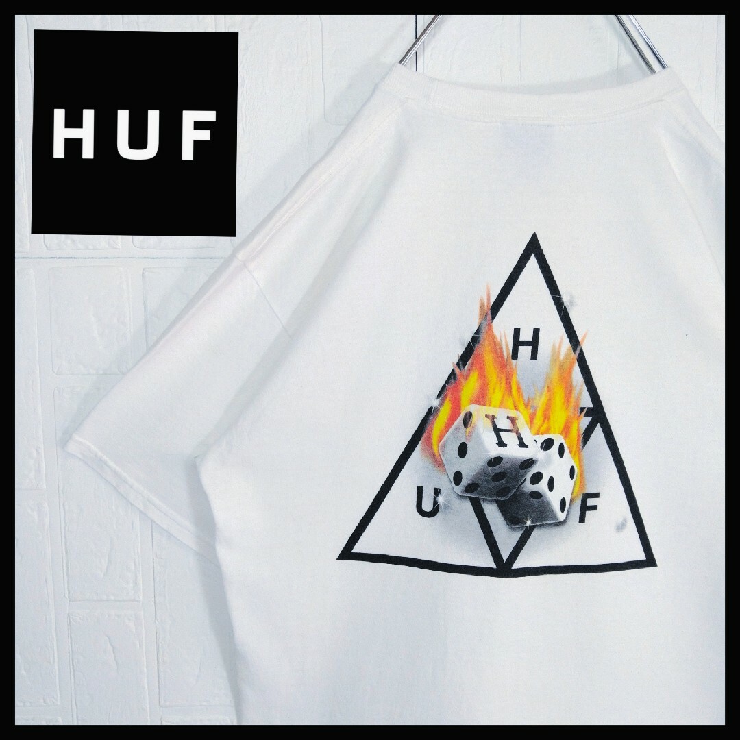 HUF(ハフ)の《HUF/ハフ》HOT DICE ダイス　サイコロ　Tシャツ　トライアングル メンズのトップス(Tシャツ/カットソー(半袖/袖なし))の商品写真