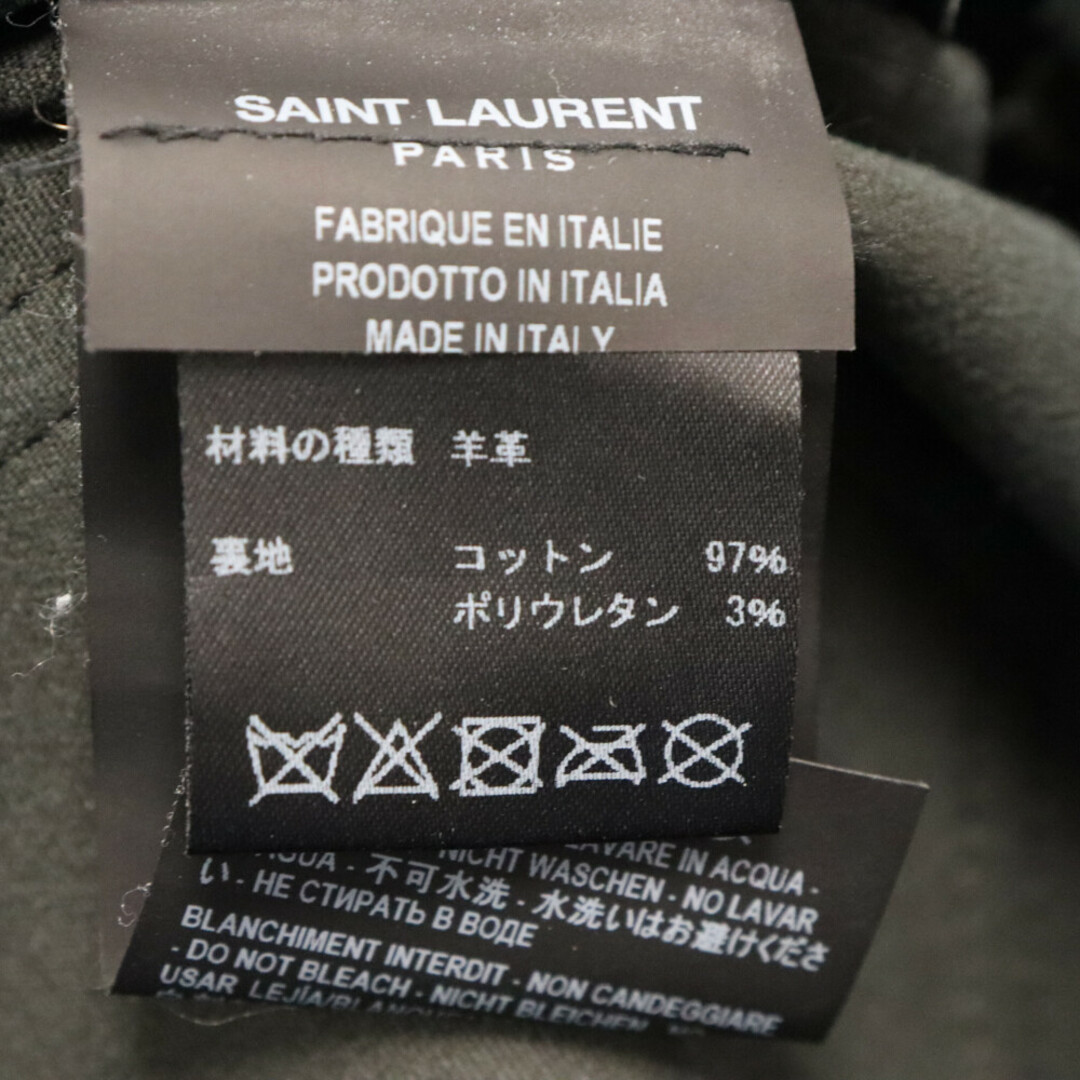 Saint Laurent(サンローラン)のSAINT LAURENT PARIS サンローランパリ ラムレザー スキニーロングパンツ ブラック 484303 メンズのパンツ(その他)の商品写真