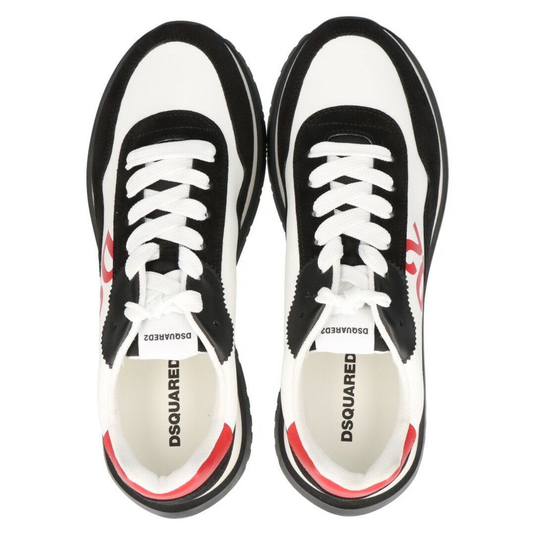 DSQUARED2(ディースクエアード)のDSQUARED2 ディースクエアード Running スニーカー SNM0270 01602625 M1296 ランニングスニーカー ローカットスニーカー ホワイト メンズの靴/シューズ(スニーカー)の商品写真