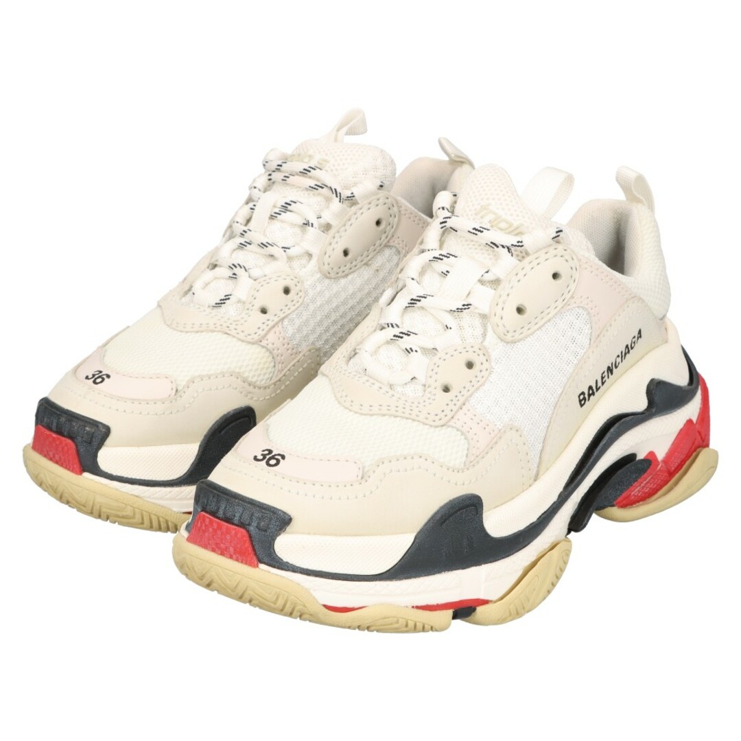 Balenciaga(バレンシアガ)のBALENCIAGA バレンシアガ Triple-S Trainers 536737 トリプルS レースアップローカットスニーカー ホワイト/ブラック US6 レディースの靴/シューズ(スニーカー)の商品写真