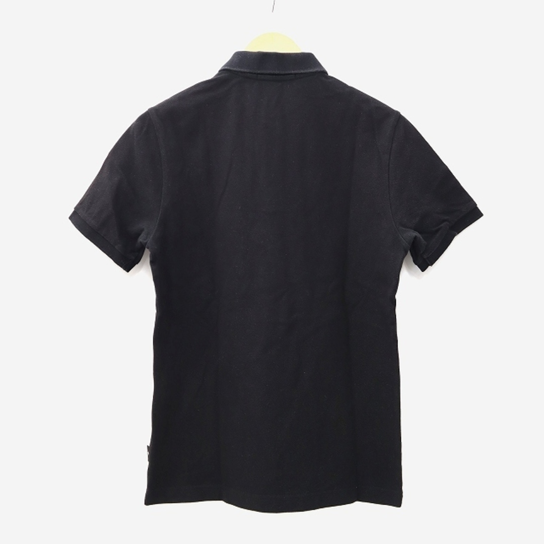 STONE ISLAND(ストーンアイランド)のストーンアイランド ロゴ刺繍 半袖 鹿の子 コットン ポロシャツ S ブラック メンズのトップス(ポロシャツ)の商品写真