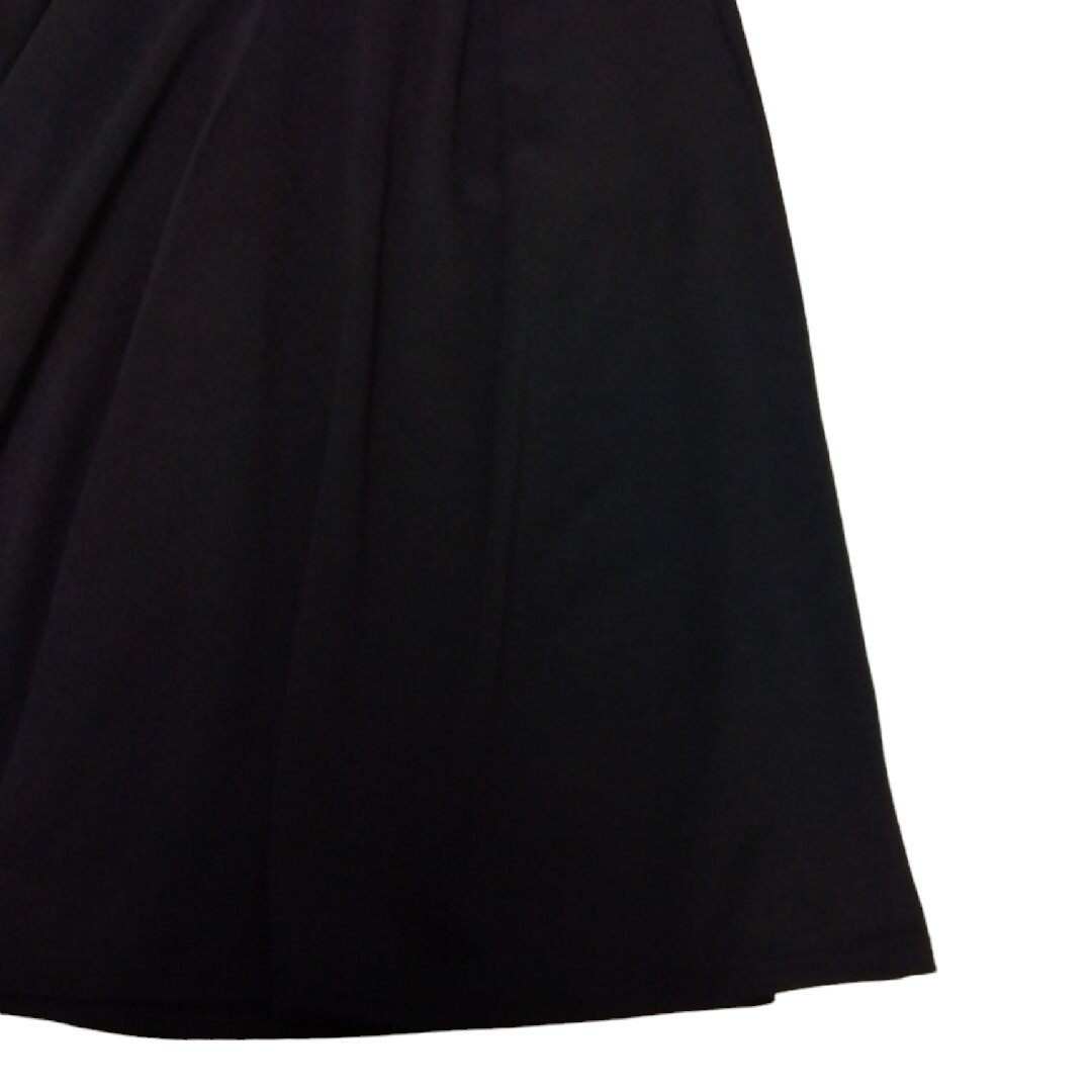 GU(ジーユー)の[美品] GU ガウチョパンツ カジュアル ブラック 体型カバー リラックス レディースのパンツ(カジュアルパンツ)の商品写真