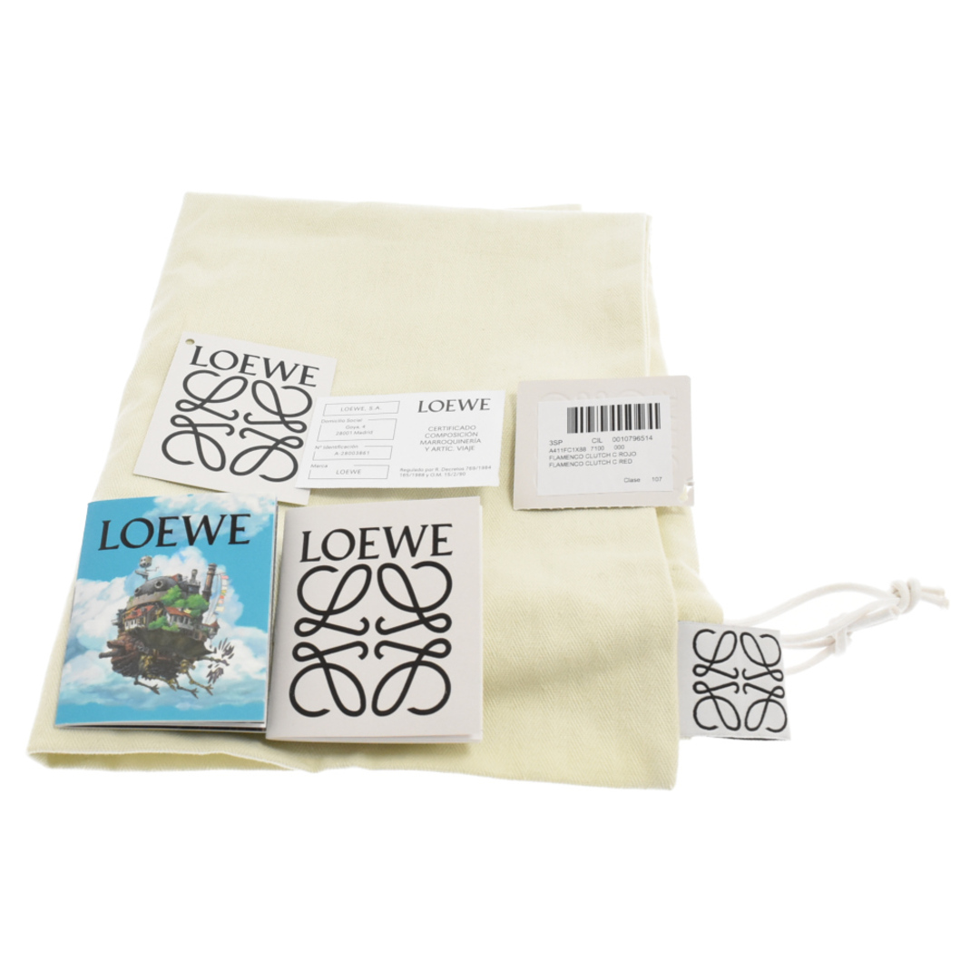 LOEWE(ロエベ)のLOEWE ロエベ ×ハウルの動く城 カルシファー フラメンコクラッチバッグ ショルダーバッグ レッド メンズのバッグ(ショルダーバッグ)の商品写真