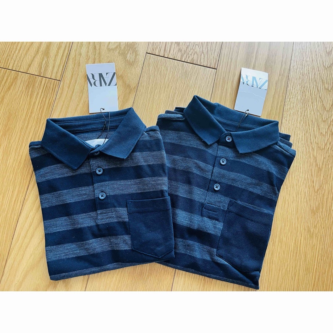 ZARA KIDS(ザラキッズ)の新品　zara kidsザラキッズ　ポロシャツ②134 130 9歳 キッズ/ベビー/マタニティのキッズ服男の子用(90cm~)(Tシャツ/カットソー)の商品写真