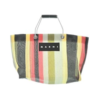 マルニ(Marni)のMARNI マルニ トートバッグ - 赤xグレーx黄等 【古着】【中古】(トートバッグ)