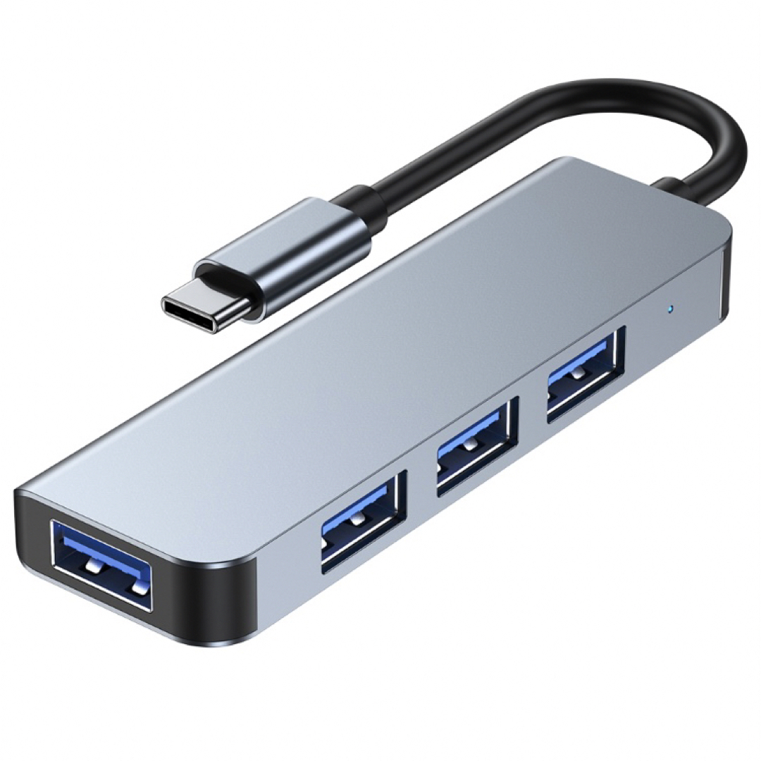 type-cドッキングステーションUSB-Cハブ4ポート設計USB2.0 スマホ/家電/カメラのPC/タブレット(PC周辺機器)の商品写真