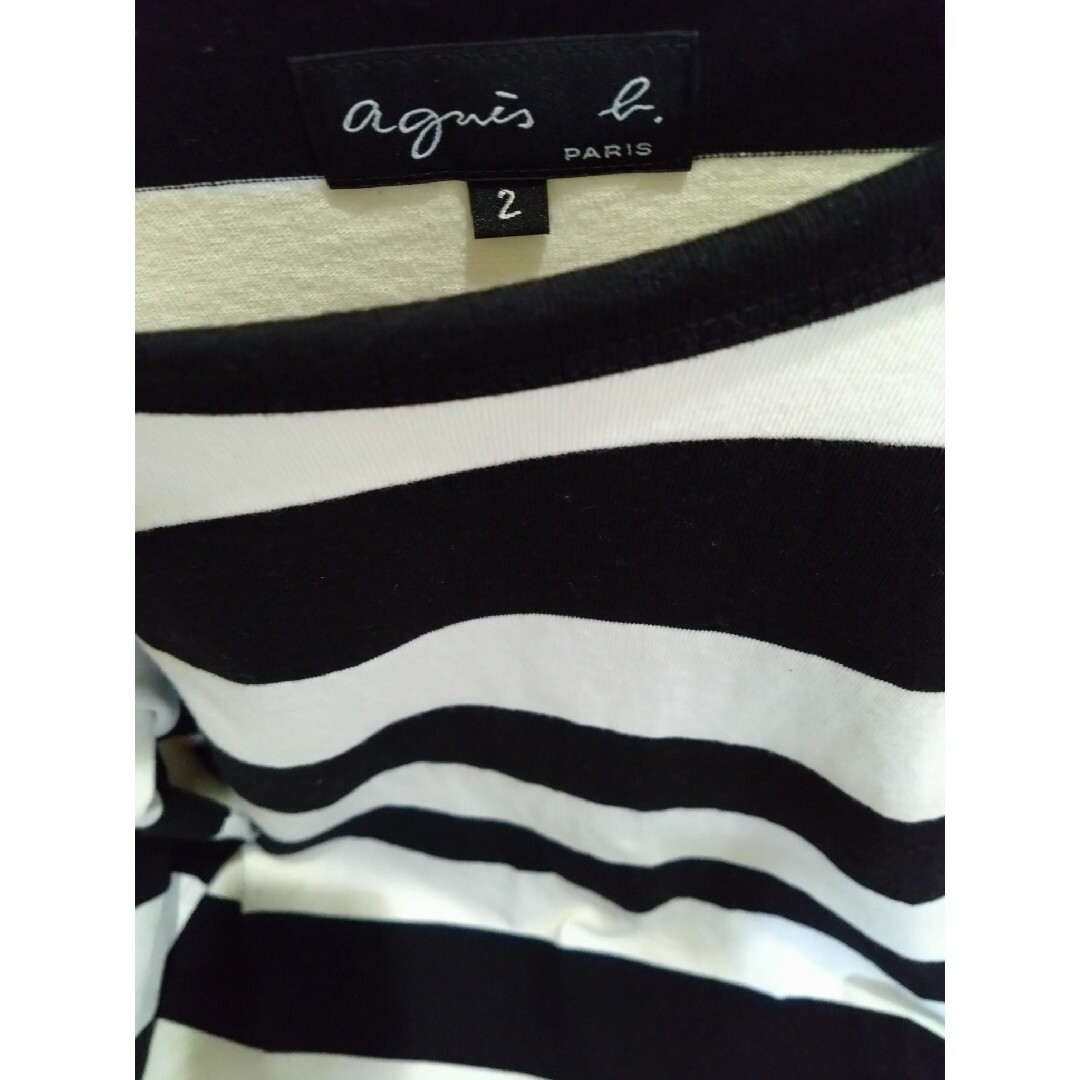 agnes b.(アニエスベー)の☆新品☆アニエスべー ボーダーロングスリーブＴシャツ　２ レディースのトップス(Tシャツ(長袖/七分))の商品写真