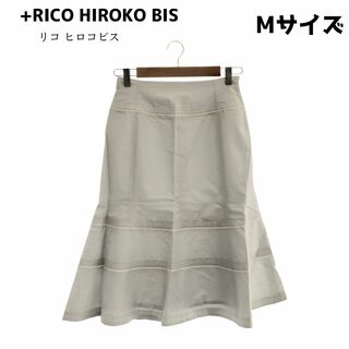 ヒロコビス(HIROKO BIS)の＋RICO HIROKO BIS リコ ヒロコビス ひざ丈スカート Aライン M(ひざ丈スカート)