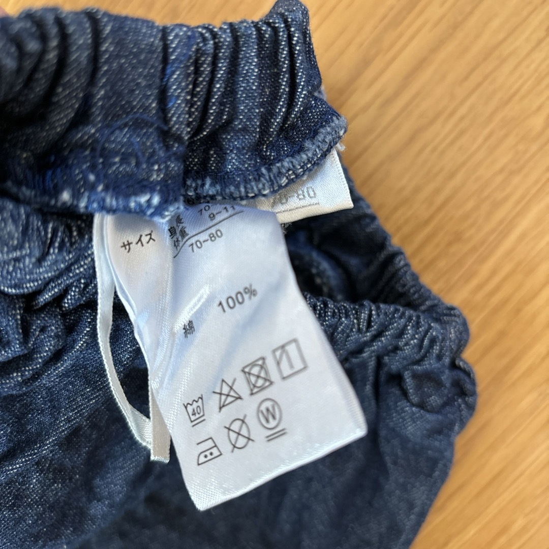 futafuta(フタフタ)のデニムショートパンツ キッズ/ベビー/マタニティのベビー服(~85cm)(パンツ)の商品写真